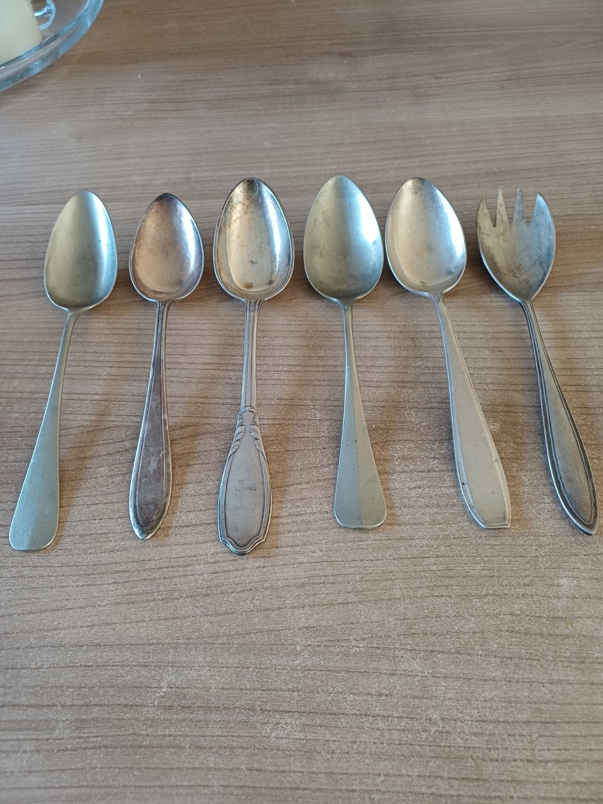 Diverse antieke en verzilverde lepels en slavork, Antiek en Kunst, Ophalen of Verzenden