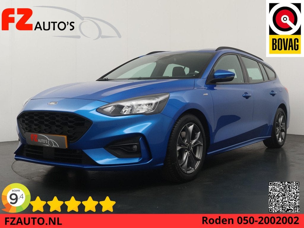 Ford Focus Wagon 1.0 EcoBoost Hybrid ST Line Business - Navi, Auto's, Ford, Bedrijf, Te koop, Focus, ABS, Achteruitrijcamera, Adaptive Cruise Control
