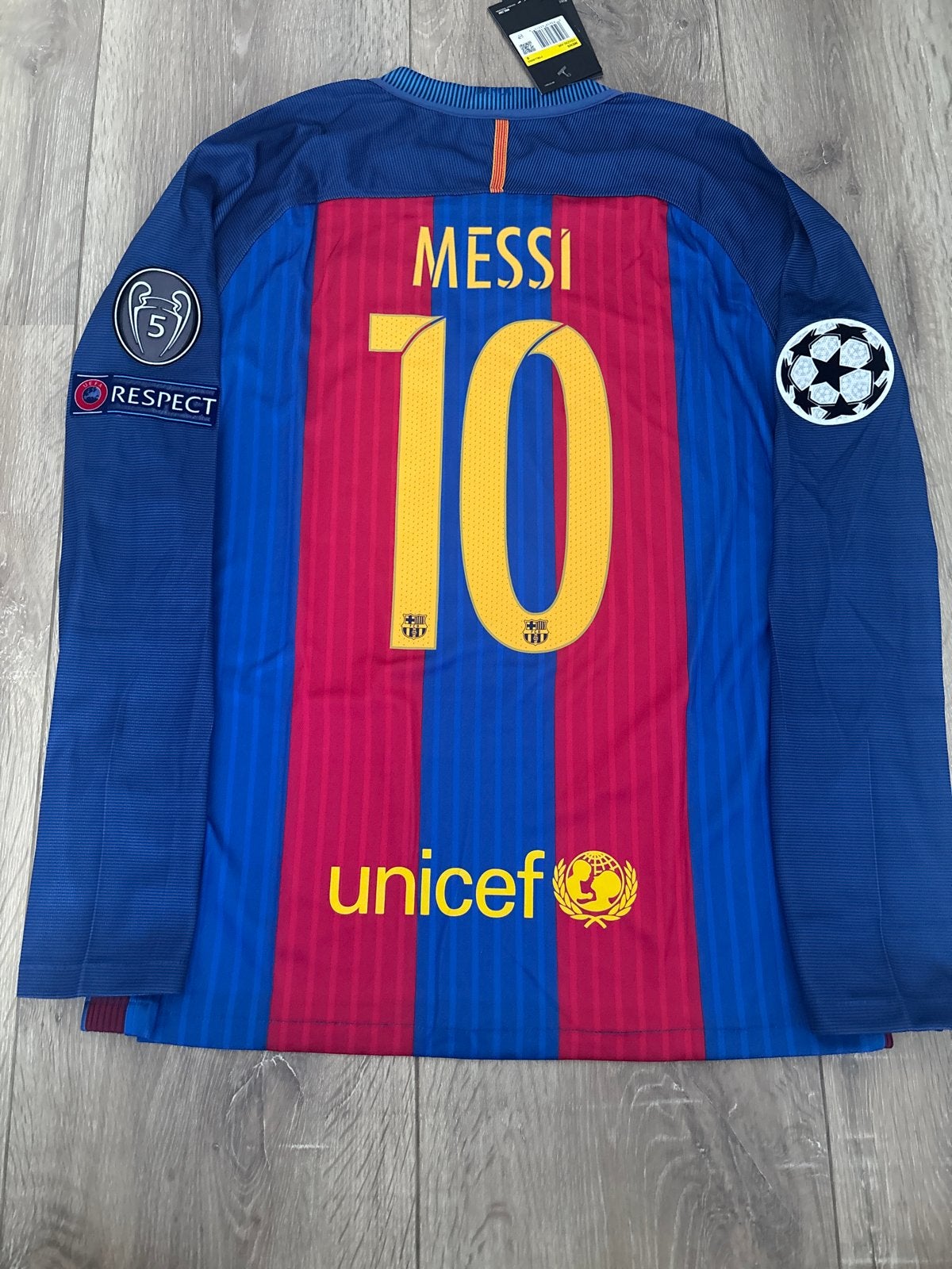 Messi #10 Barcelona shirt maat S Lange Mouw, Maat S, Ophalen of Verzenden, Nieuw, Shirt