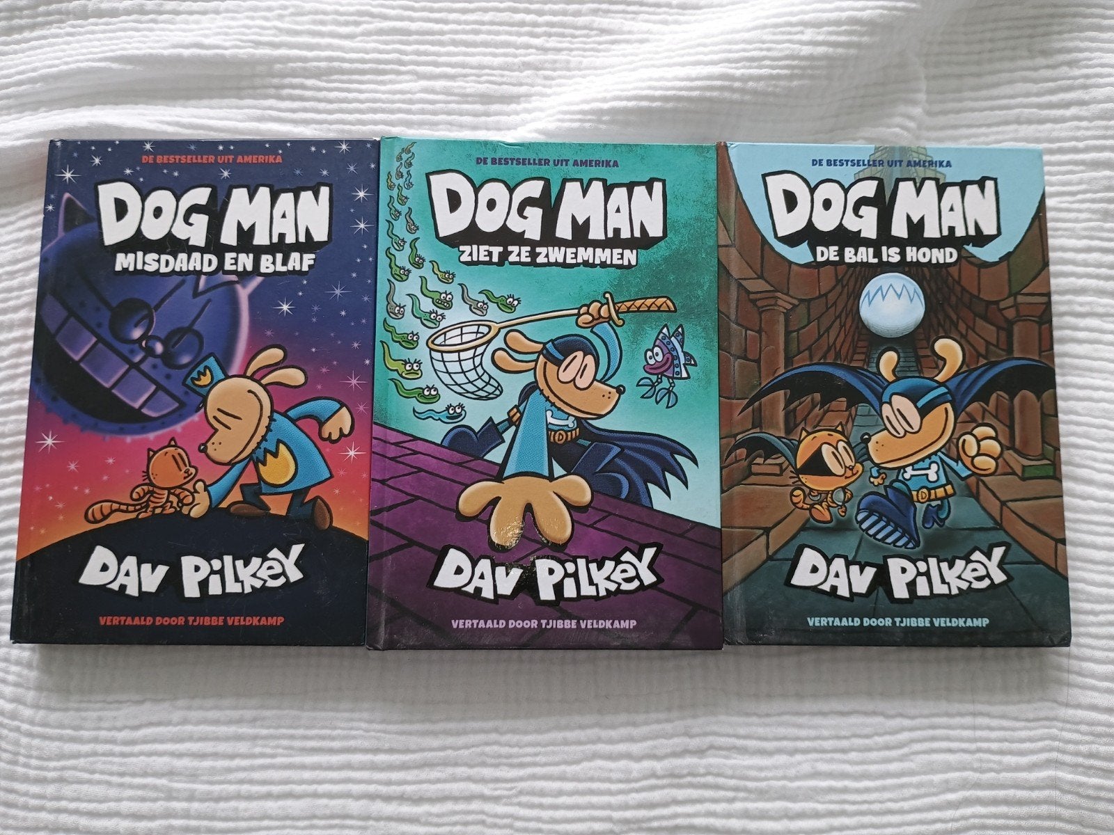 Dogman / dog man drie boeken, Ophalen of Verzenden, Zo goed als nieuw, Dav Pilkey, Fictie algemeen