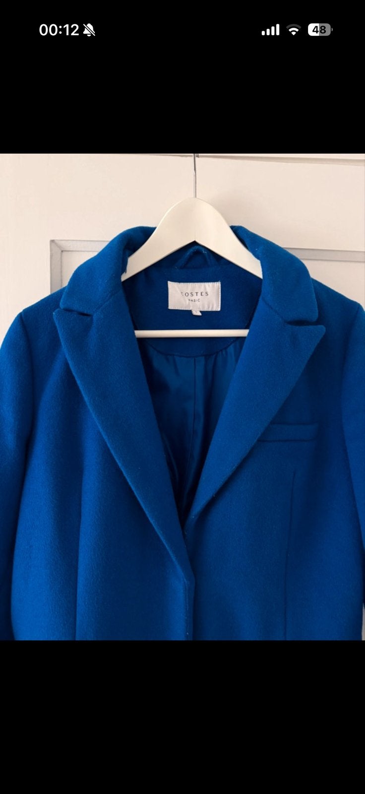 Costes Lente/Herfst Jas Maat 36 - Blauw, Ophalen of Verzenden, Gedragen, Maat 36 (S), Blauw
