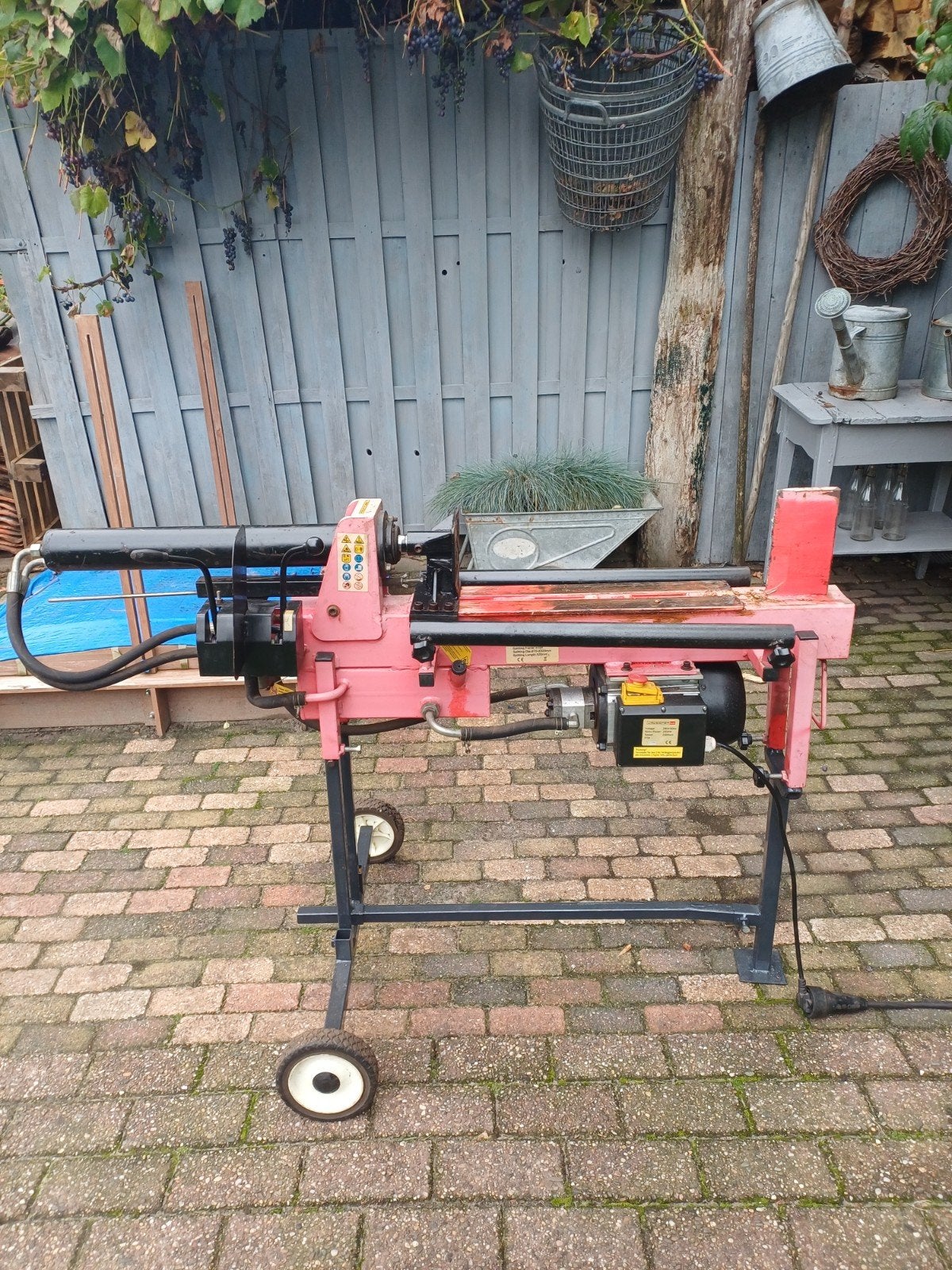 Crossfer HLS8T Houtklover - 8 Ton, 2200W, Tuin en Terras, Ophalen, Liggend, Zo goed als nieuw, Crossfer