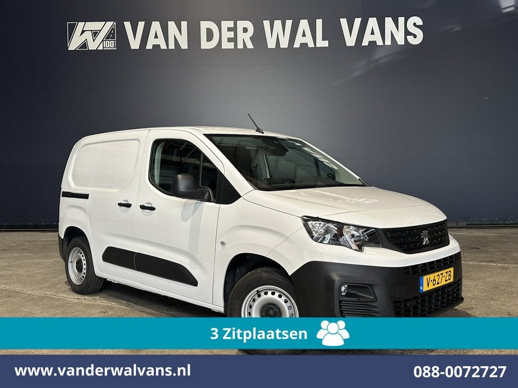 Peugeot Partner 1.6 BlueHDI L1H1 Euro6 Airco | 3-Zits | Came, Voorwielaandrijving, Stof, Gebruikt, 4 cilinders