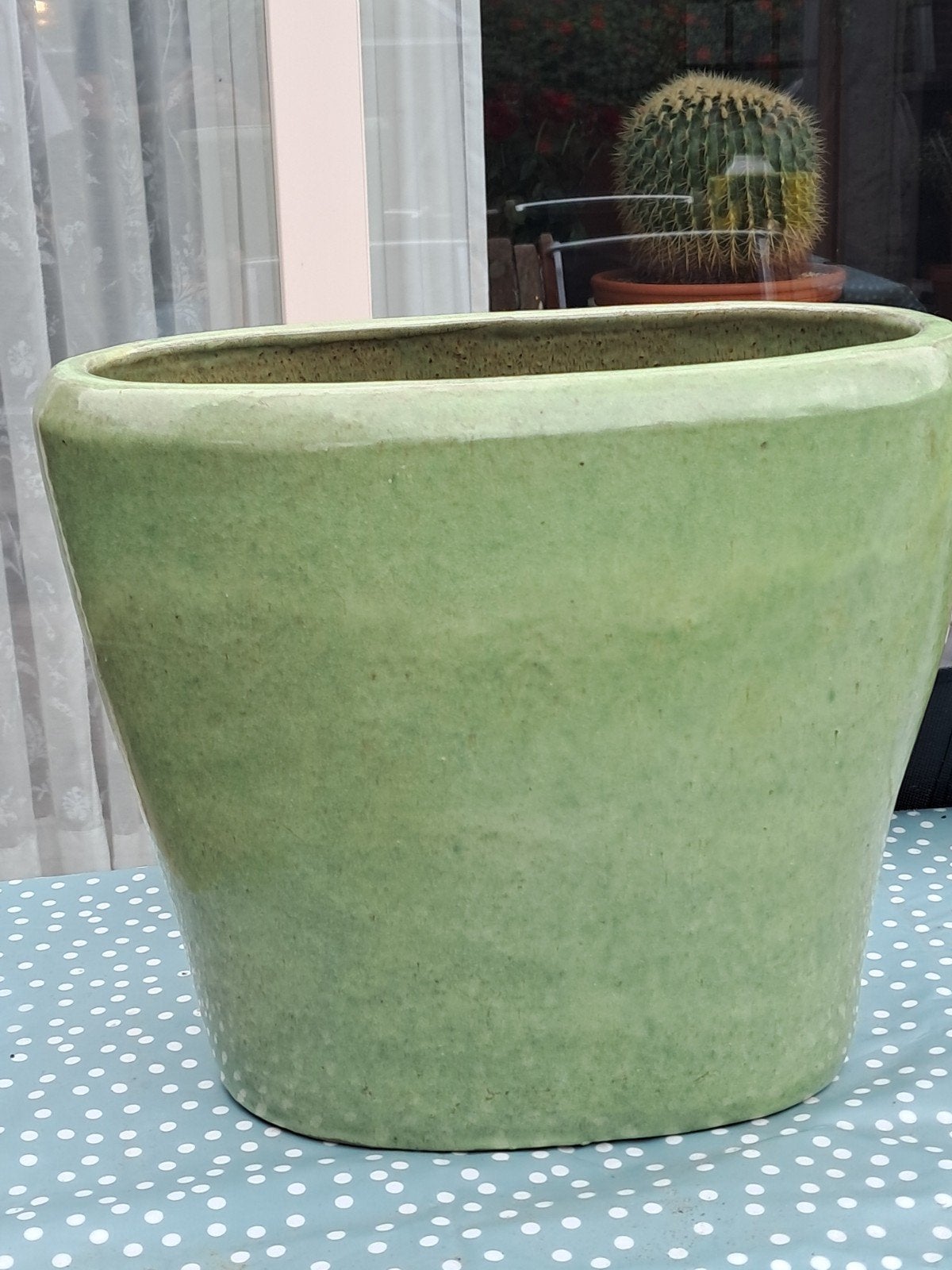 Prachtige zware aardewerk bloempot voor 3 planten, Ophalen, 40 cm of meer, Binnen, Zo goed als nieuw