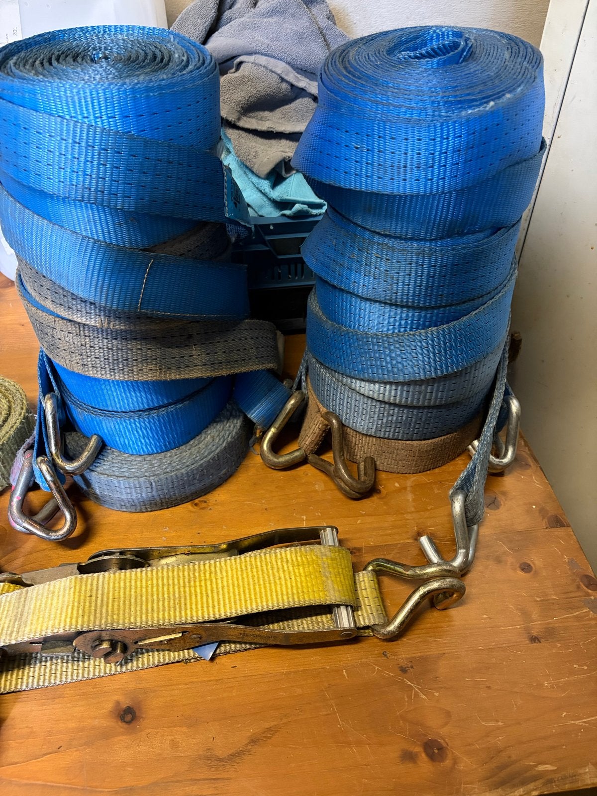 Diverse Spanbanden blauw, Ophalen