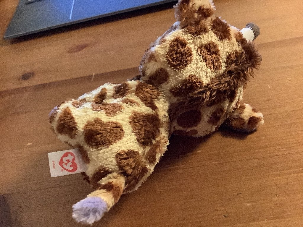 TY knuffel Beanie Boo "Safari" Giraffe. nette staat. 15 cm, Giraf, Ophalen of Verzenden, Ty, Met label