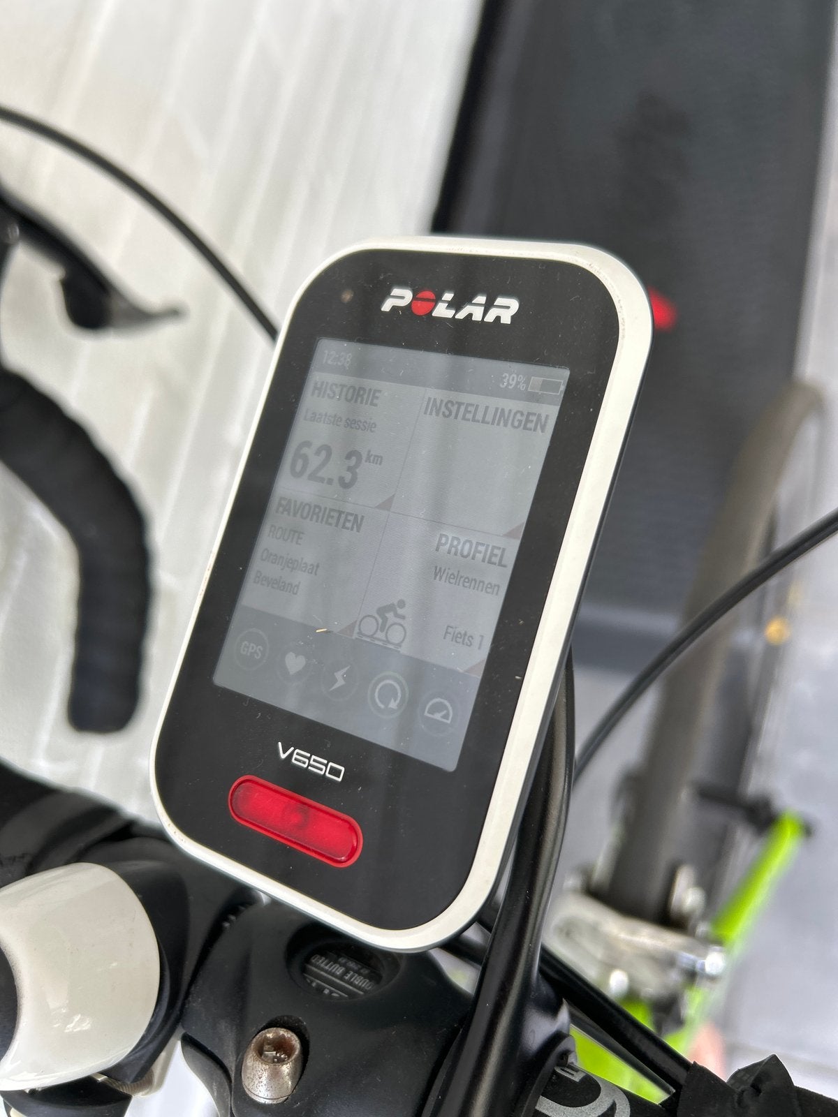 Polar V650 + steun, Ophalen of Verzenden, GPS, Gebruikt