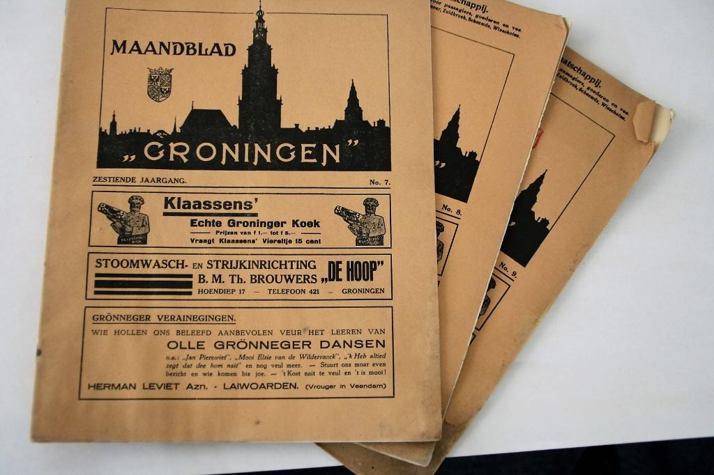 Zeven historische maandbladen Mooi Groningen (1916-1939), Ophalen of Verzenden, 20e eeuw of later, Gelezen