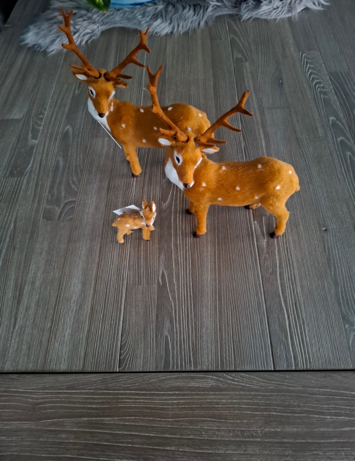 Nieuw Intratuin decoratie hert pluche Bruin & Wit, Ophalen of Verzenden, Nieuw