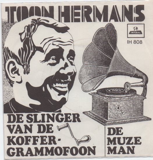 Toon Hermans- De Slinger van de Koffergrammofoon, Gebruikt, Verzenden, 7 inch, Fotohoes