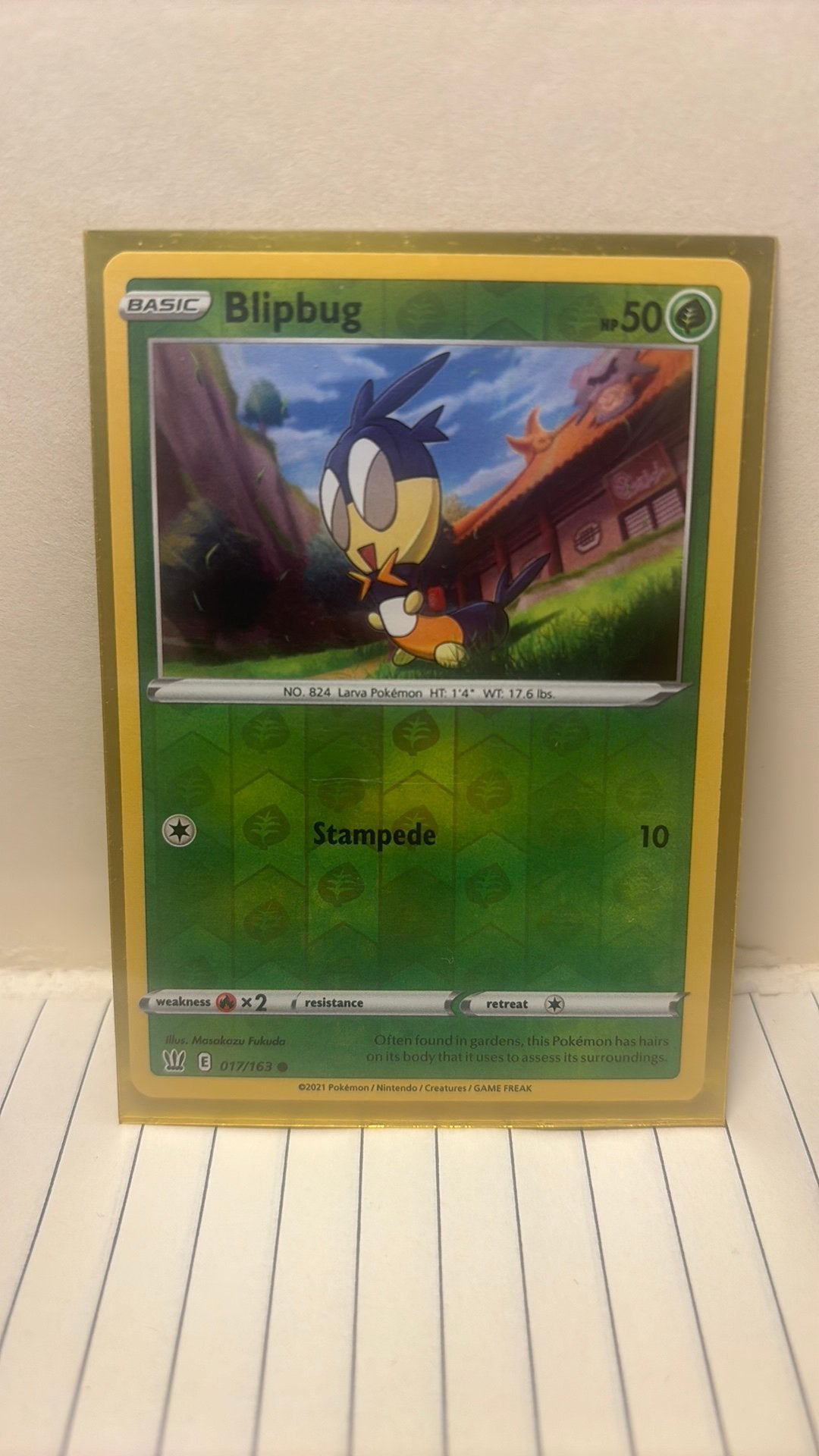 Blipbug 017/163 Battle styles reverse holo pokemon kaart, Verzenden, Nieuw