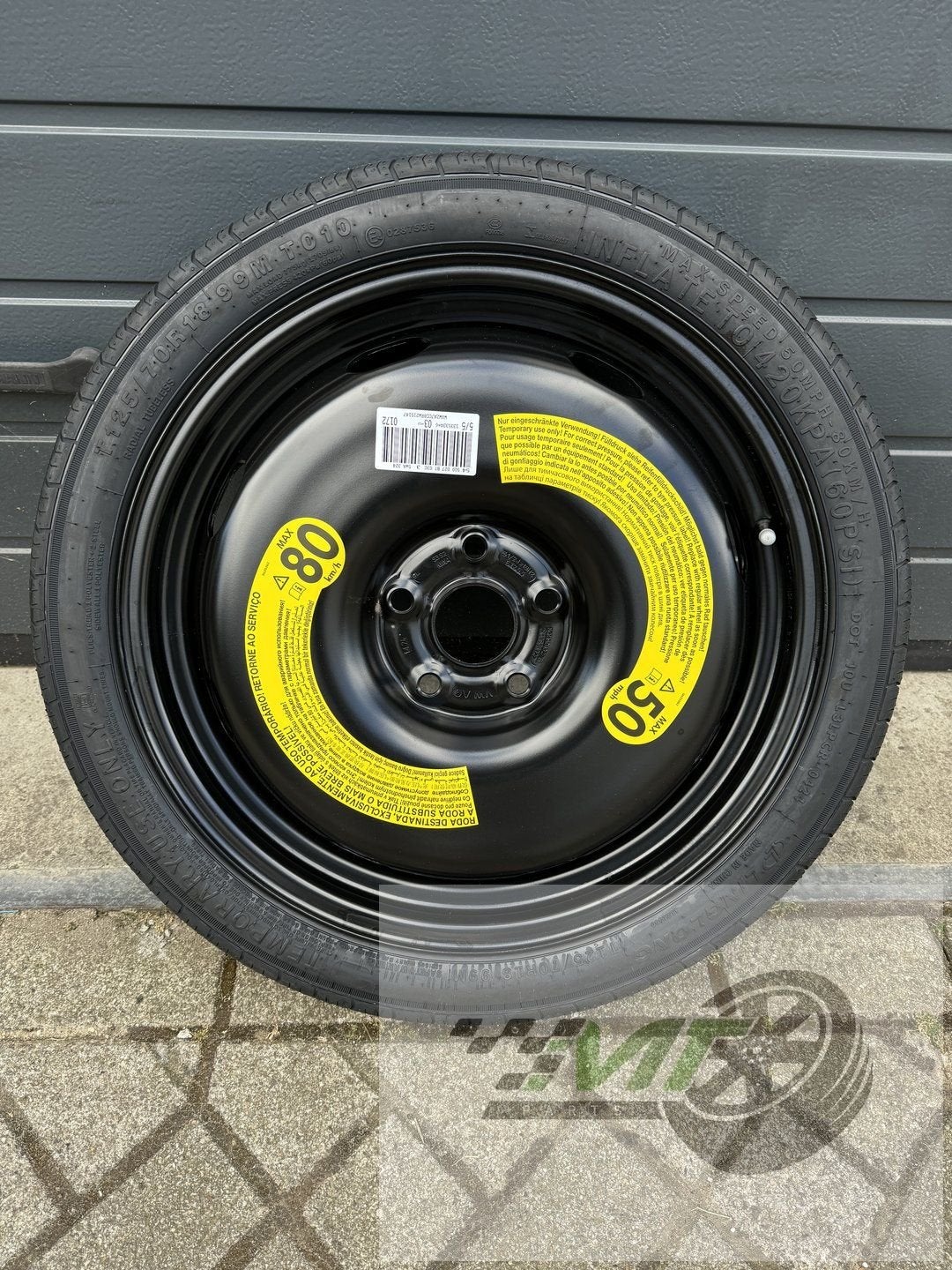 18" Reservewiel thuiskomer Audi Vw Skoda Seat Cupra OEM, -, -, Nieuw, Ophalen of Verzenden