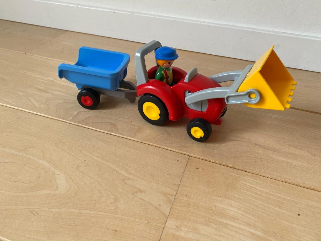 Playmobil 123 tractor, Kinderen en Baby's, Speelgoed | Playmobil, Ophalen of Verzenden, Gebruikt