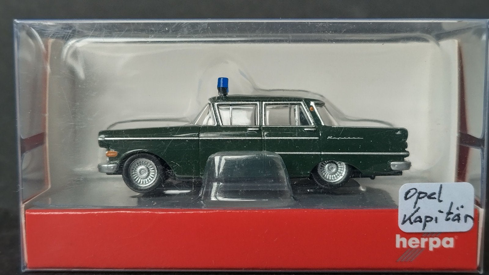 Opel Kapitein Polizei Käpitan 1:87 Herpa Pol, Hobby en Vrije tijd, Auto, Verzenden, ., Nieuw