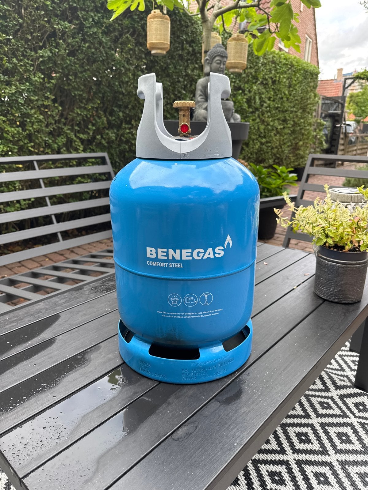 Benegas Comfort Steel gasfles 9,5 kilo (vol), Ophalen, Nieuw