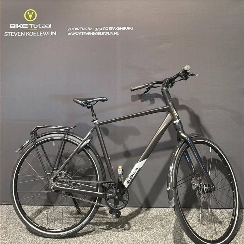 Koga F3 6.0 H54 A8 Stadsfietsen onyx high gloss 8 versn., Gebruikt, Versnellingen, 53 tot 57 cm, Ophalen