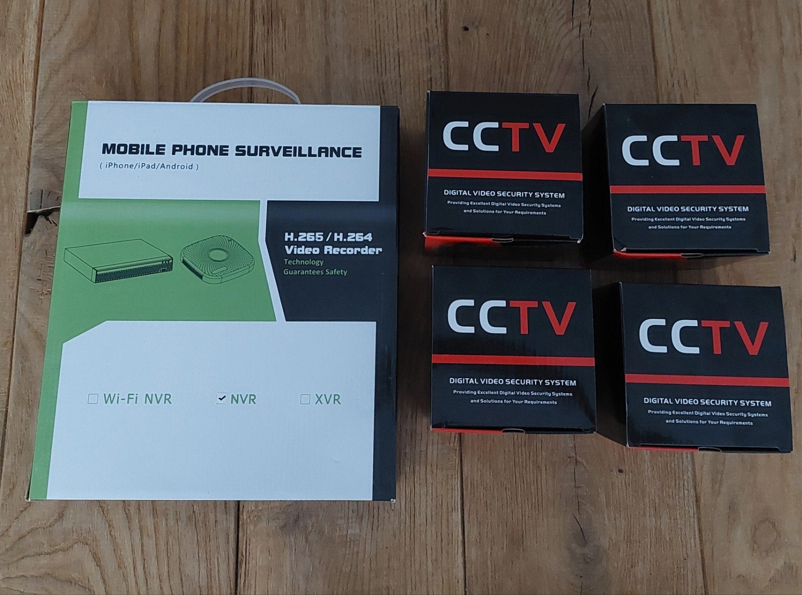 CCTV Camera Set met NVR Video Recorder, nieuw en ongebruikt, Ophalen of Verzenden, Nieuw, Buitencamera