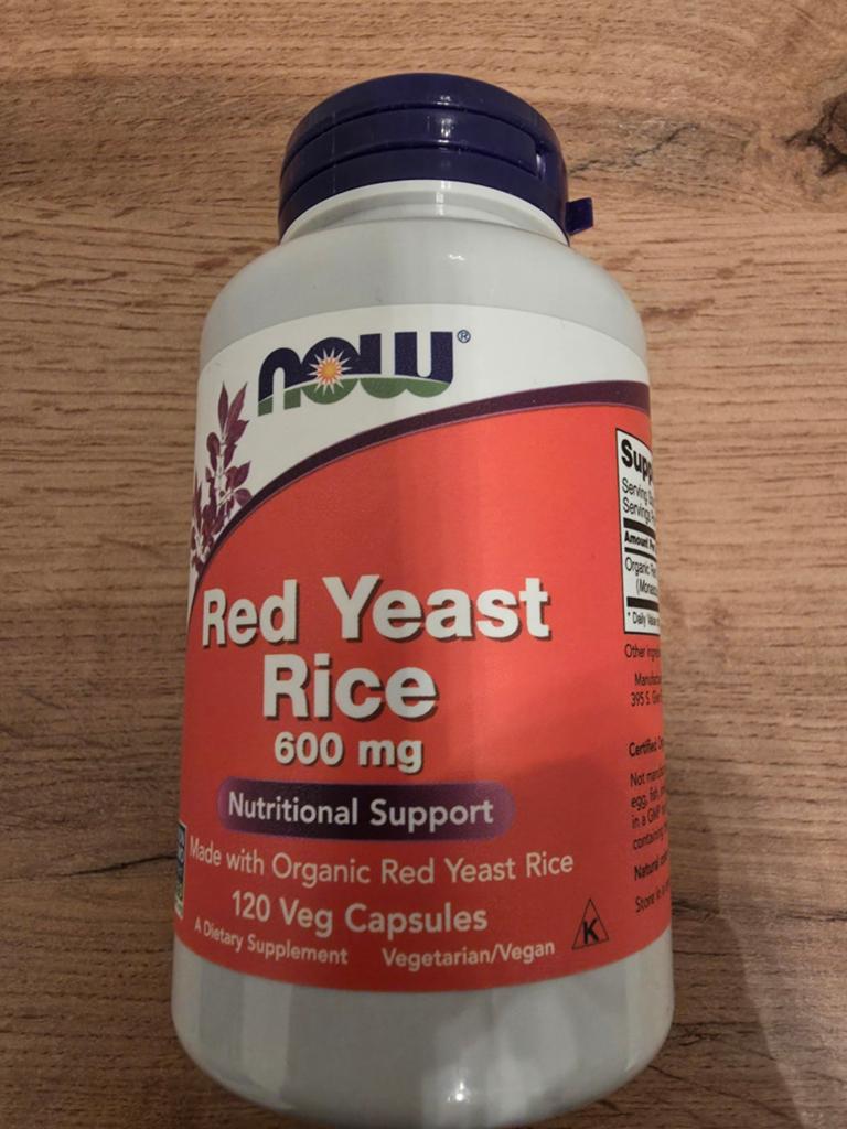 NOW Red Yeast Rice 600 mg - 120 Veg Capsules, Ophalen of Verzenden