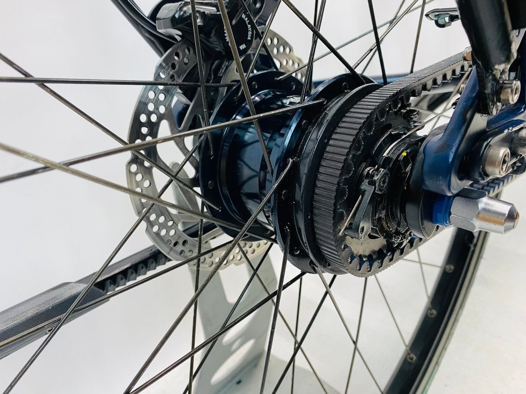 GUDEREIT 11 damesfiets L-57cm – naafdynamo – CDX riem –, Overige merken, Versnellingen, Zo goed als nieuw, Schijfrem