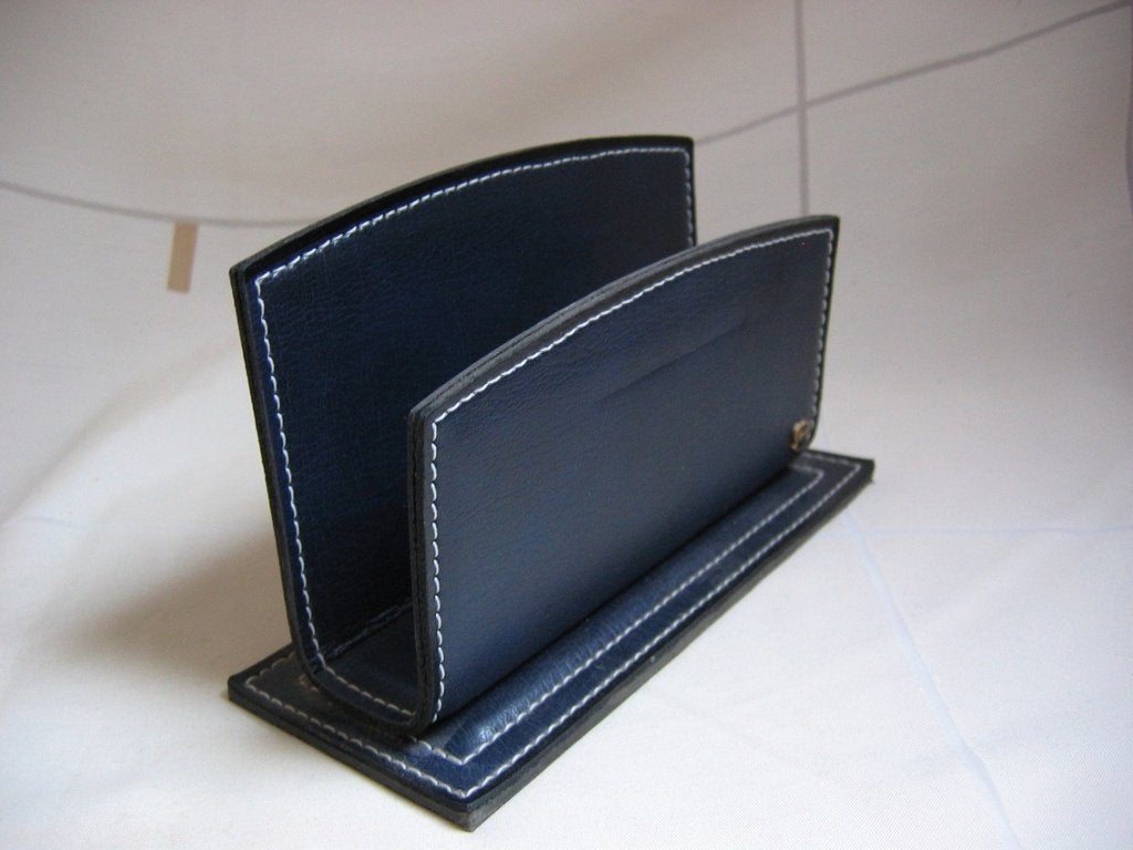 Vintage Henzo Brief Brievenstandaard Briefhouder blauw, Ophalen of Verzenden