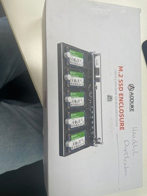 AODUKE 5-Bay M.2 SATA SSD Clone Docking Station, SSD, Nieuw, Ophalen of Verzenden, Desktop