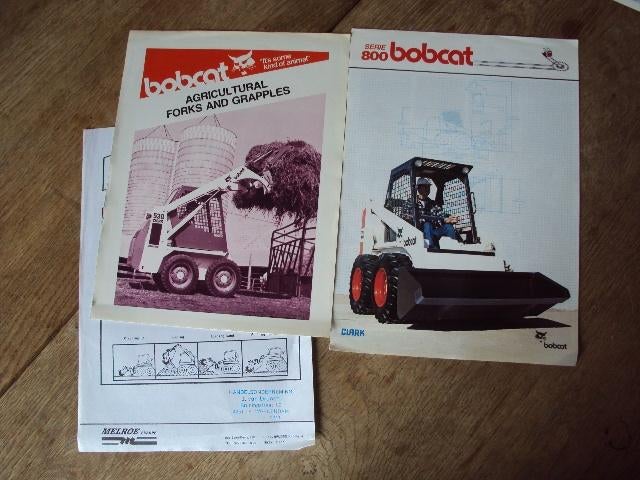 Bobcat brochures en brief schrankladers voor landbouw, Ophalen of Verzenden, Gelezen