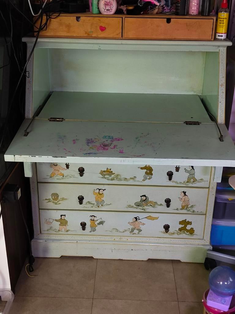 Secretaire gratis afte halen., Huis en Inrichting, Kasten | Secretaires, Ophalen, Gebruikt