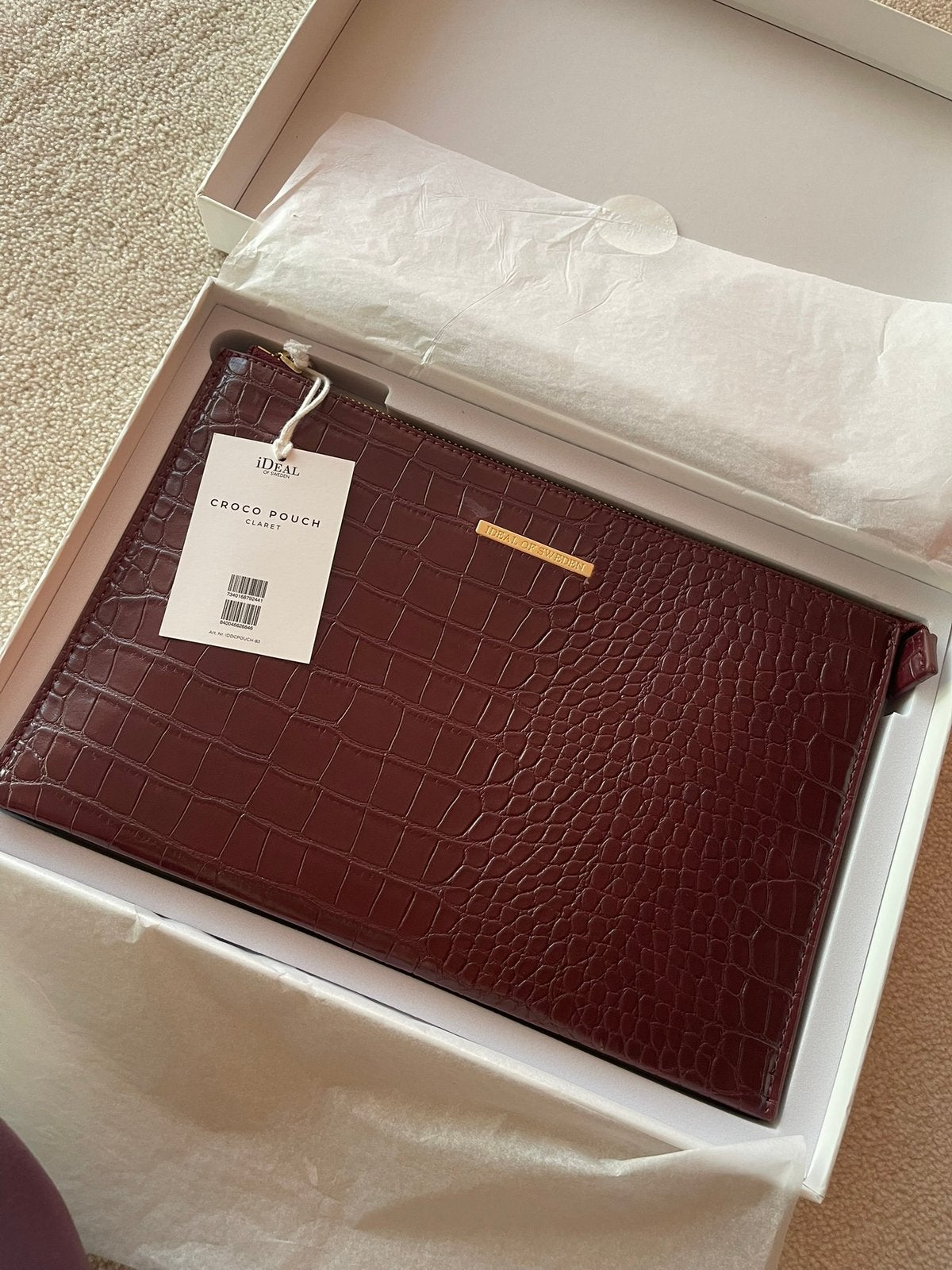 Ideal of sweden croco pouch nieuw in doos, Ophalen of Verzenden, Nieuw, Overige kleuren