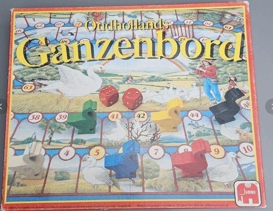 Jumbo Ganzenbord klassiek bordspel | gezellig familiespel, Een of twee spelers, Ophalen of Verzenden, Gebruikt, Jumbo