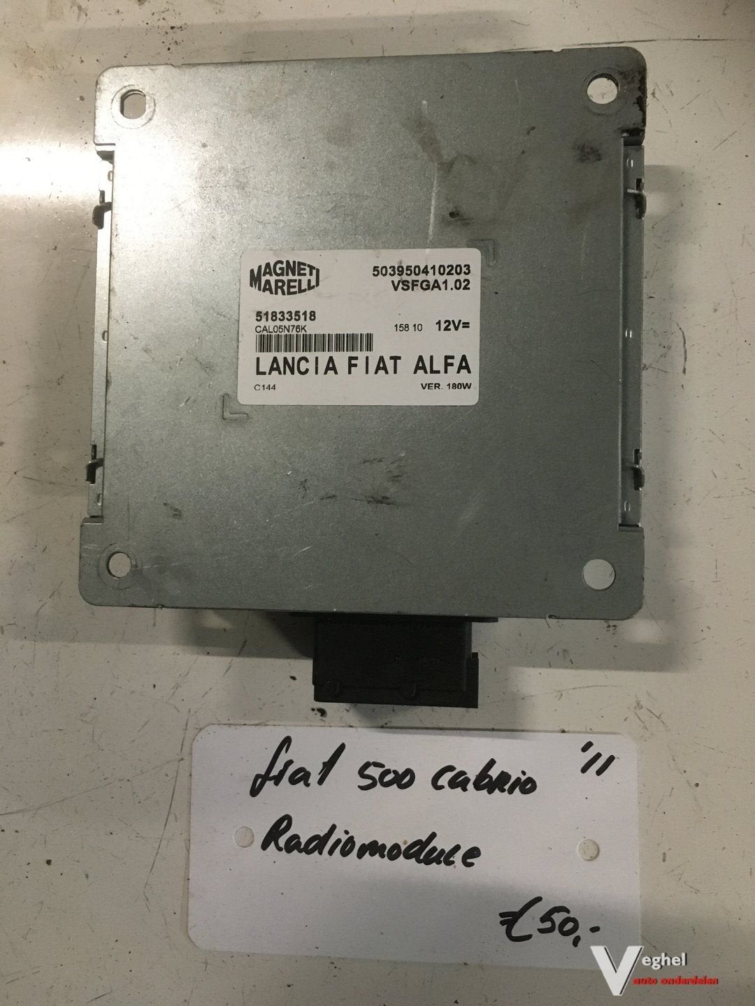 Fiat 500 Cabrio 2011  Radio module, Auto-onderdelen, Gebruikt, -, -, Ophalen of Verzenden