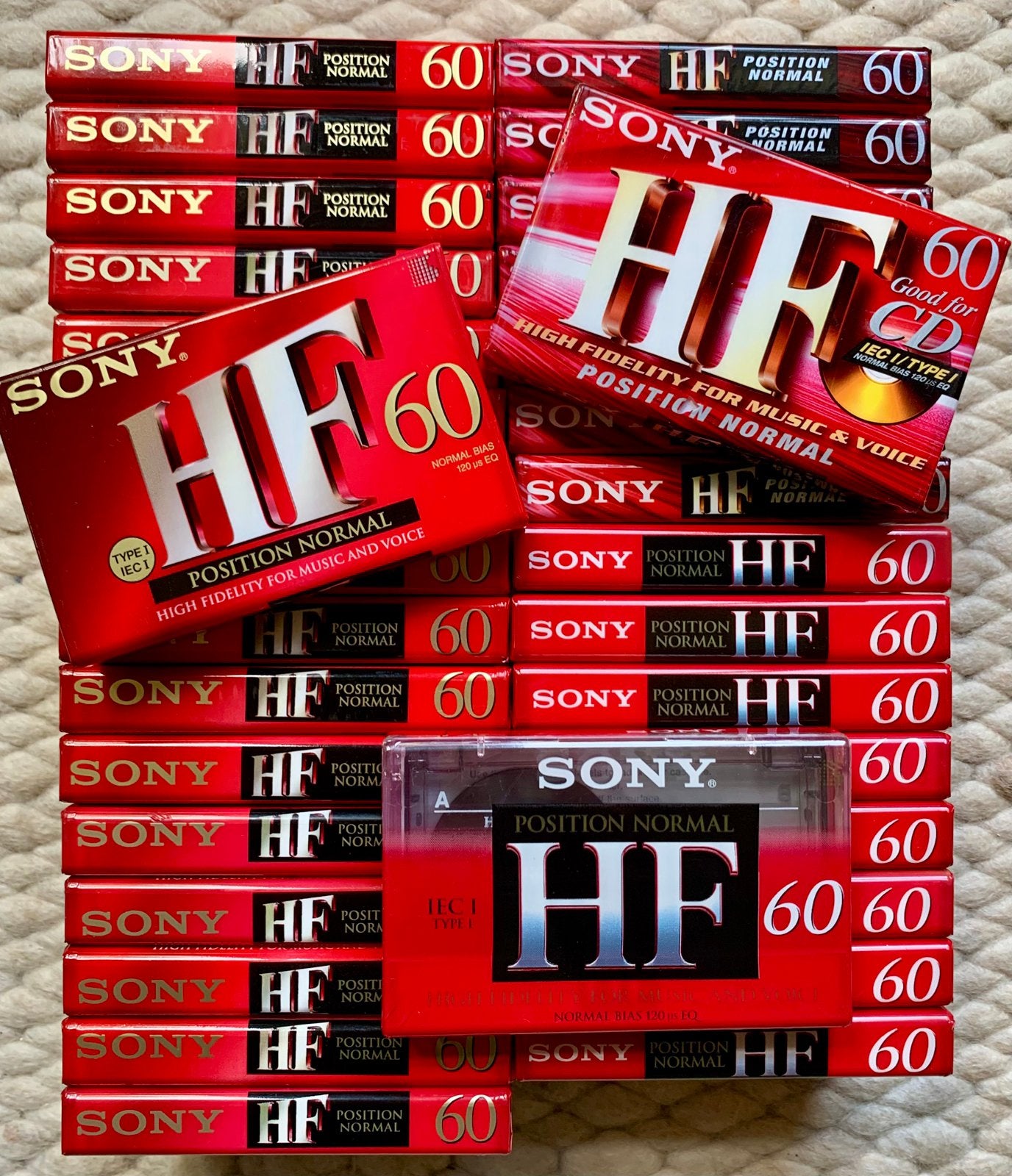 NOS Sony HF60 ‘NIEUW’ cassettebandjes HF-60 HF 60 C60 OVP, Sony Europe BV, 2 t/m 25 bandjes, Ophalen of Verzenden, Nieuw in verpakking