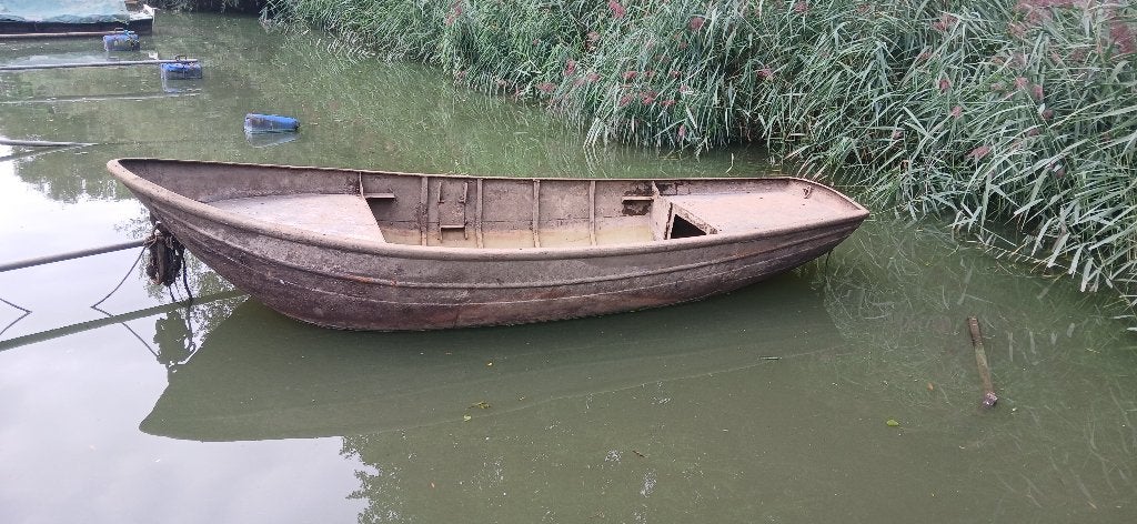 grachtenbootje, Gebruikt, 4 m, Staal, Overige brandstoffen
