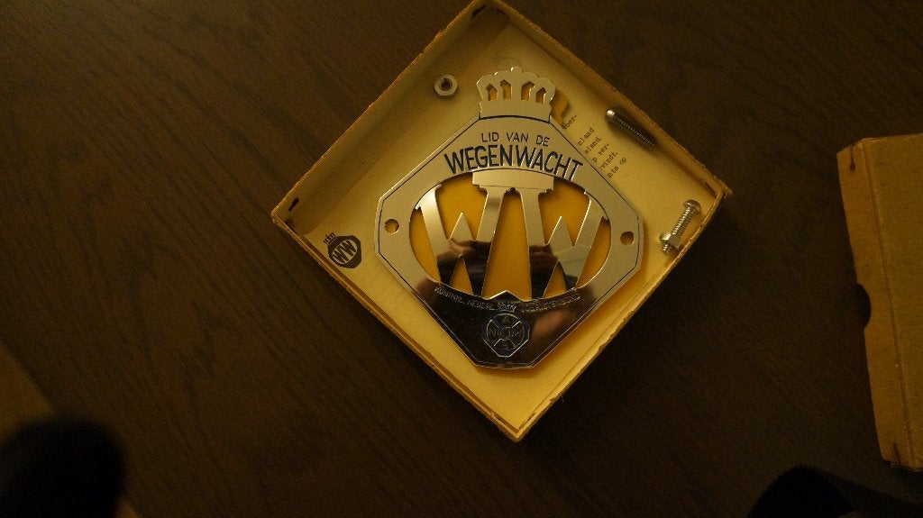Vintage ANWB Wegenwacht Grille Schildje, Ophalen of Verzenden, Zo goed als nieuw, Auto's