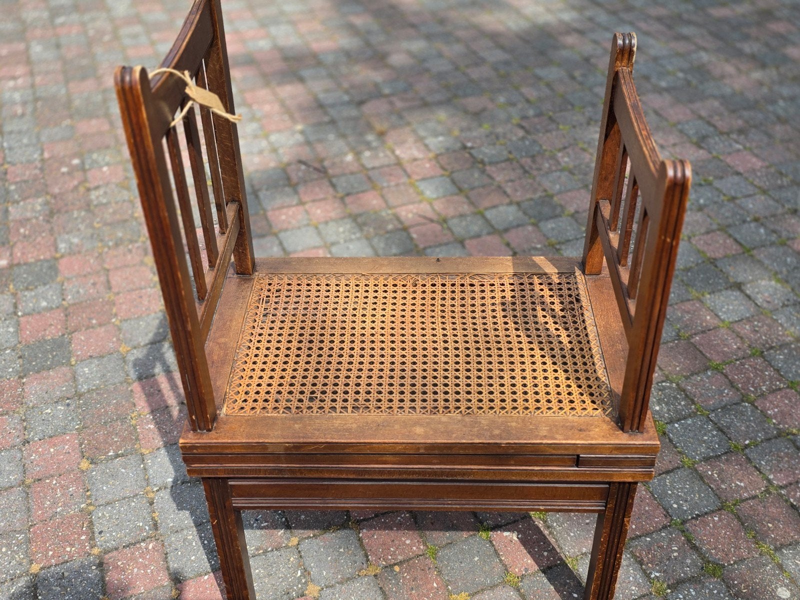Brocante bidet stoeltje, Ophalen