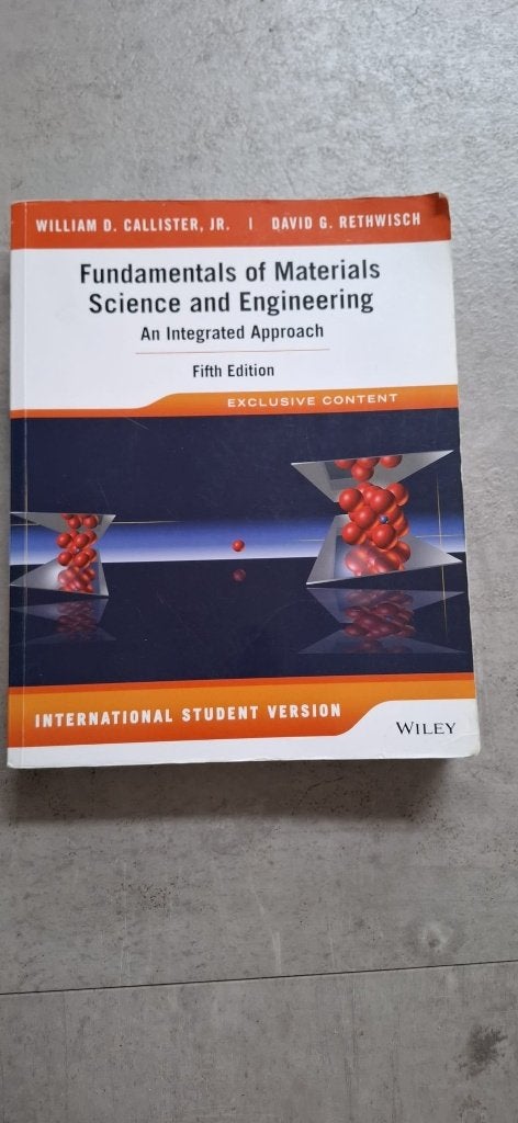 Fundamentals of Materials Science and Engineering, Edition 5, Ophalen of Verzenden, Beta, WO