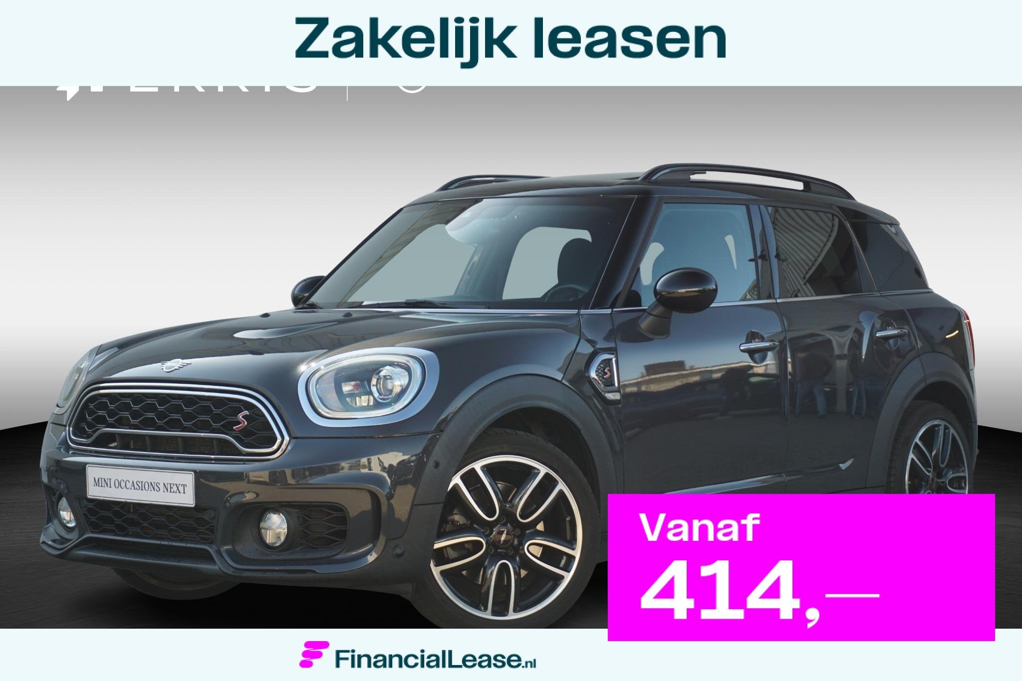 MINI Countryman S John Cooper Works Uitvoering | Harman Kard, Stof, SUV of Terreinwagen, Zilver of Grijs, Benzine