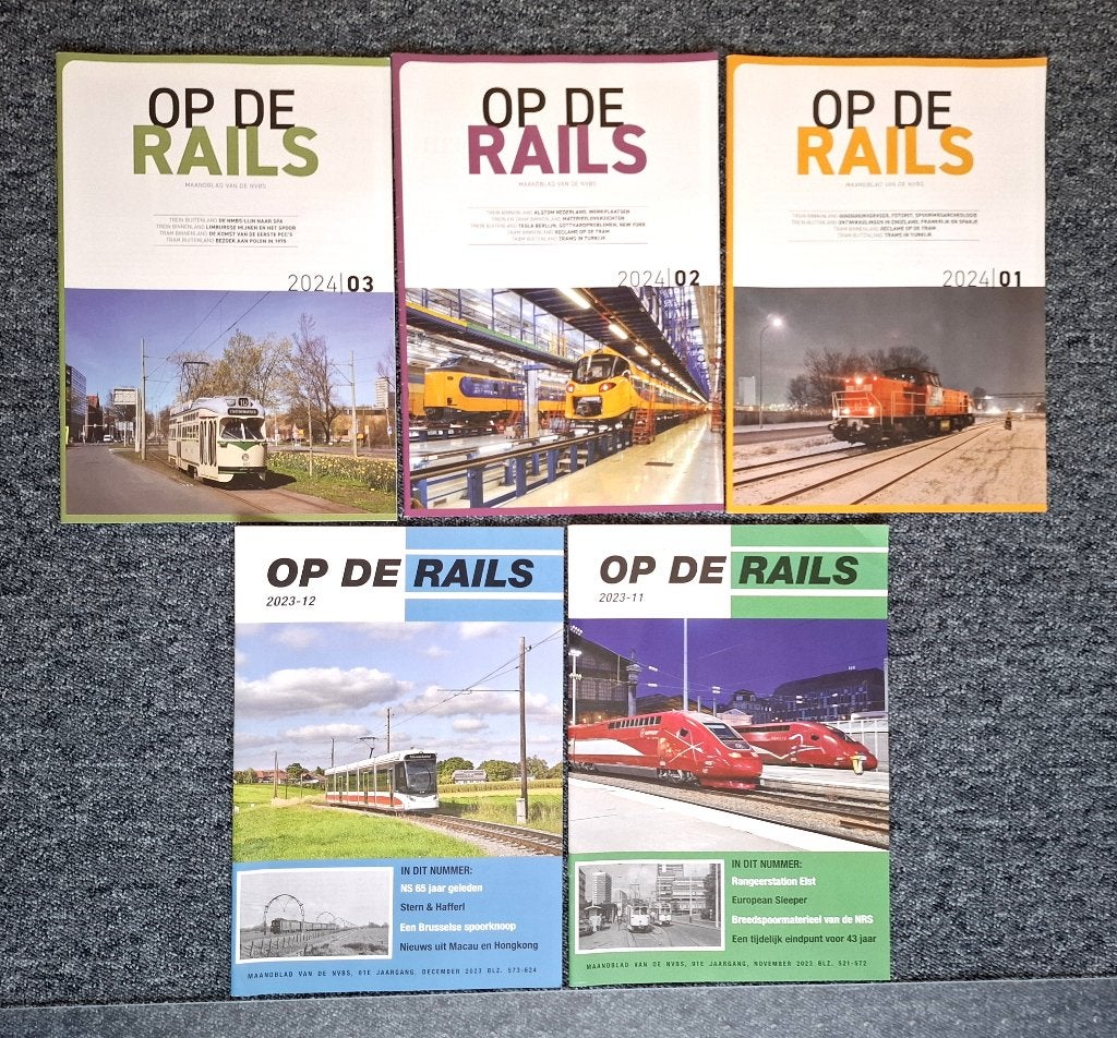 Verzameling 12 tijdschriften over (stoom)trein en tram, Ophalen of Verzenden, Zo goed als nieuw, Trein, Boek of Tijdschrift