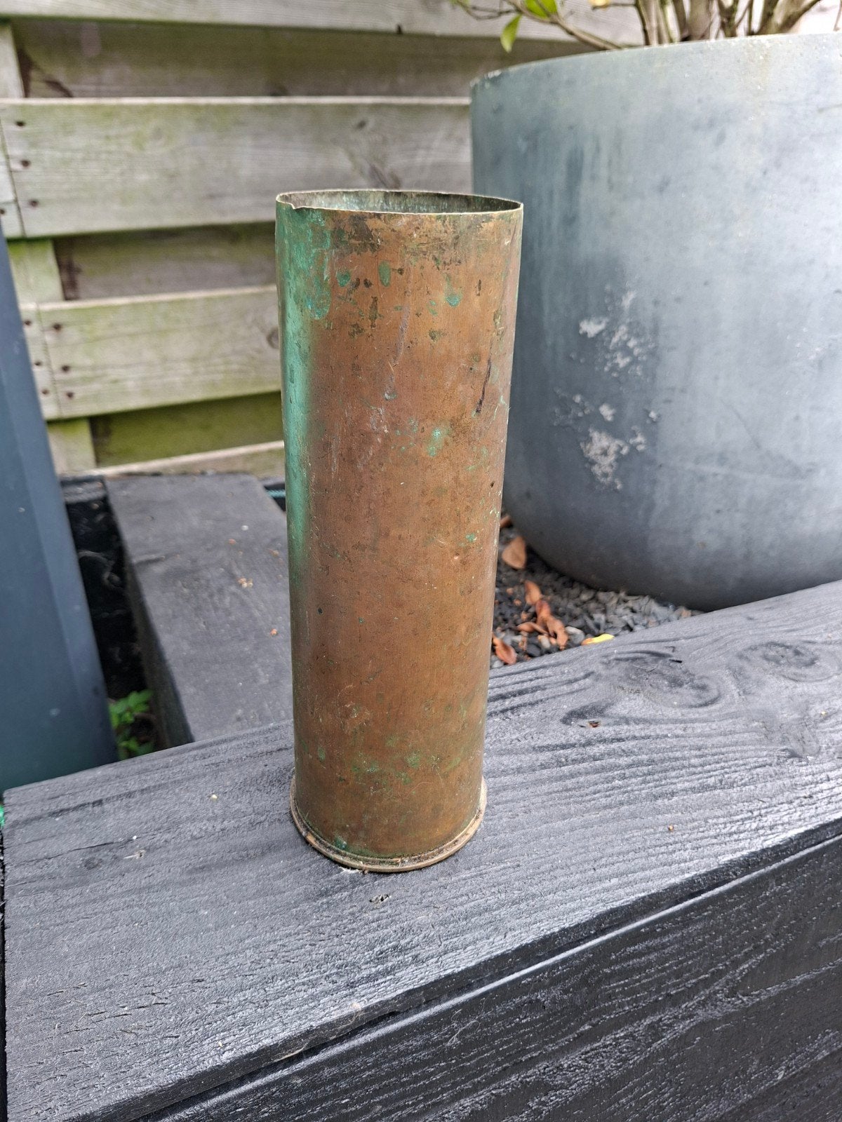 Grote messing huls - Militaria WOII, Ophalen of Verzenden, Overige soorten, Overige gebieden, Hulzen of Bodemvondsten