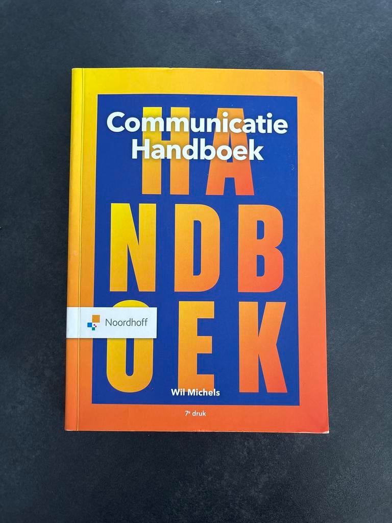 Communicatie Handboek, Boeken, Verzenden, Gamma, Zo goed als nieuw, HBO