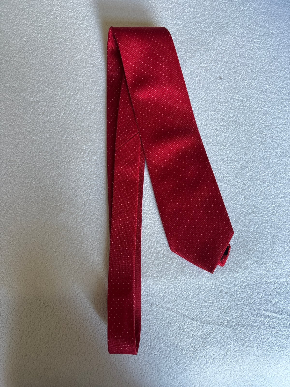 Rode stropdas met stippen - Cedarwood State, Ophalen of Verzenden, Zo goed als nieuw, Rood, Met patroon