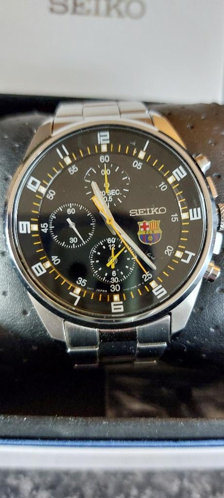 Seiko sportura Fc Barcelona heren horloge., Sieraden, Tassen en Uiterlijk, Horloges | Heren, Ophalen of Verzenden, Zo goed als nieuw