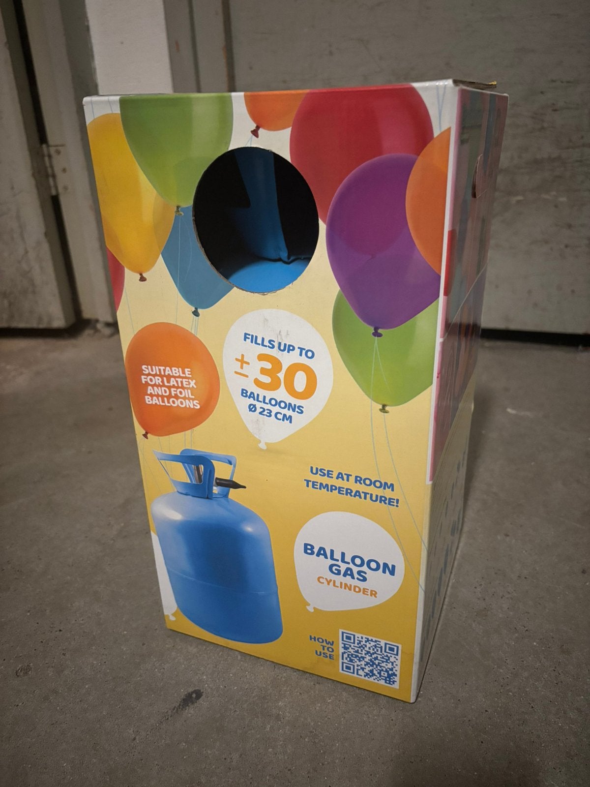 Heliumtank, Ophalen, Zo goed als nieuw