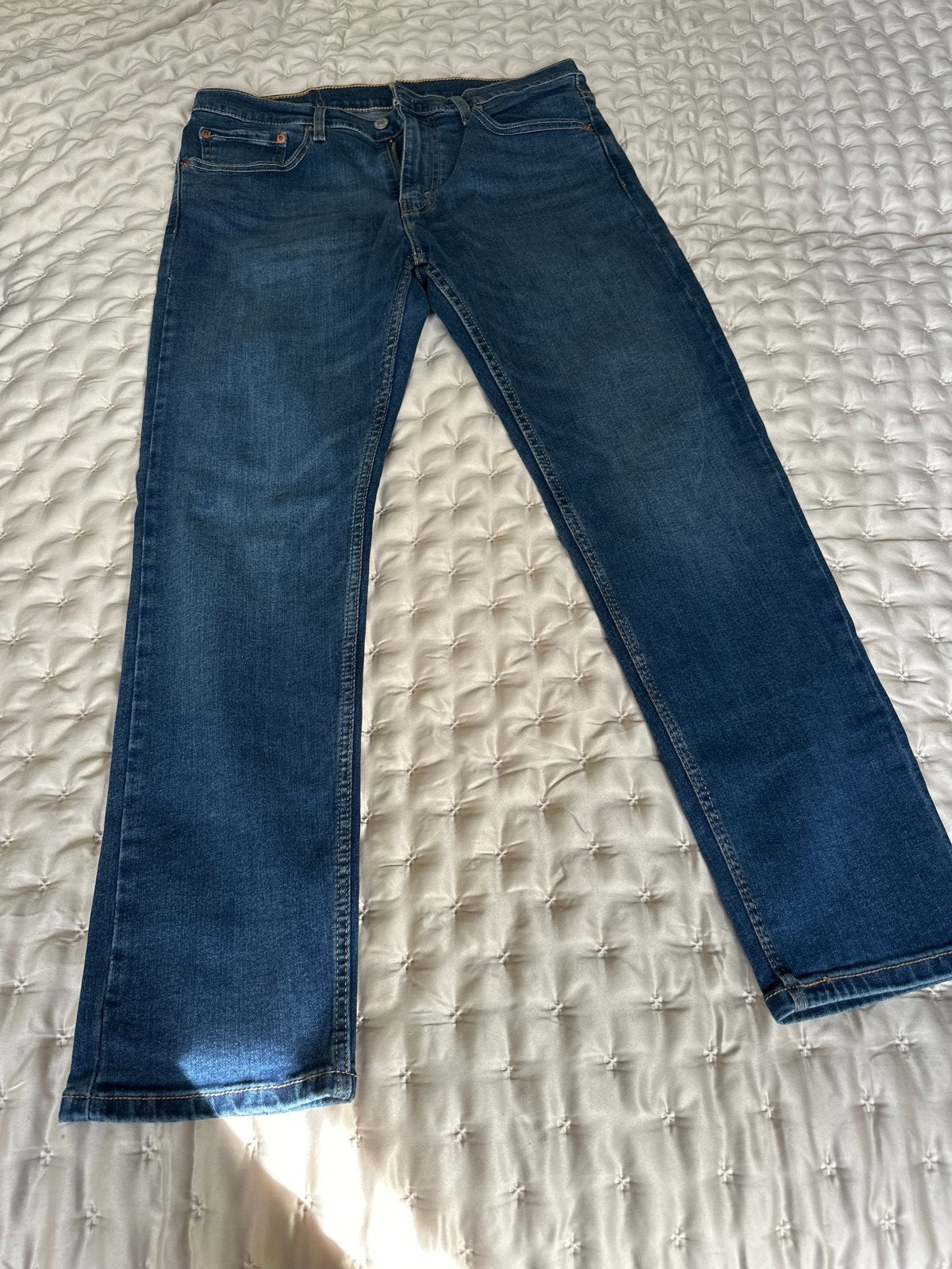 Levi's 502 Regular Taper Jeans W33 L30, Ophalen of Verzenden, Zo goed als nieuw, Blauw, W33 - W34 (confectie 48/50)