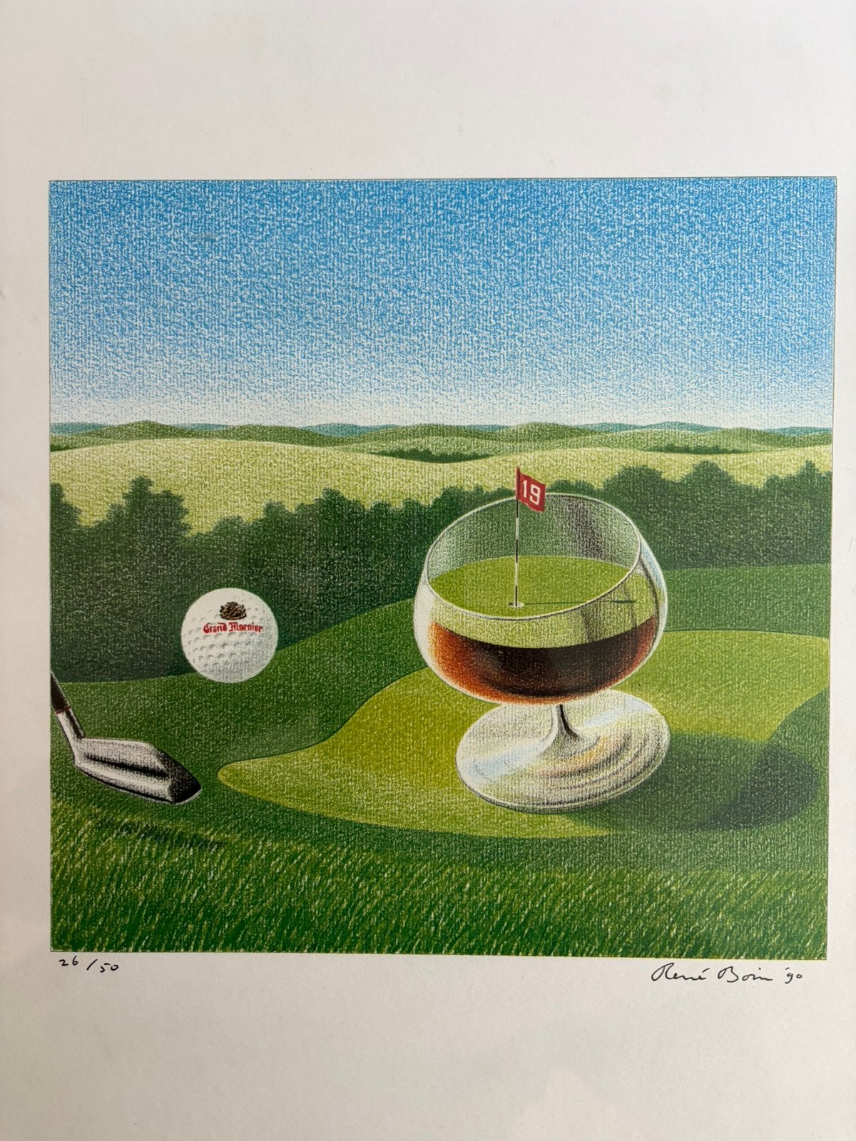 René Boin (1990) — gesigneerde en genummerde litho, Ophalen of Verzenden
