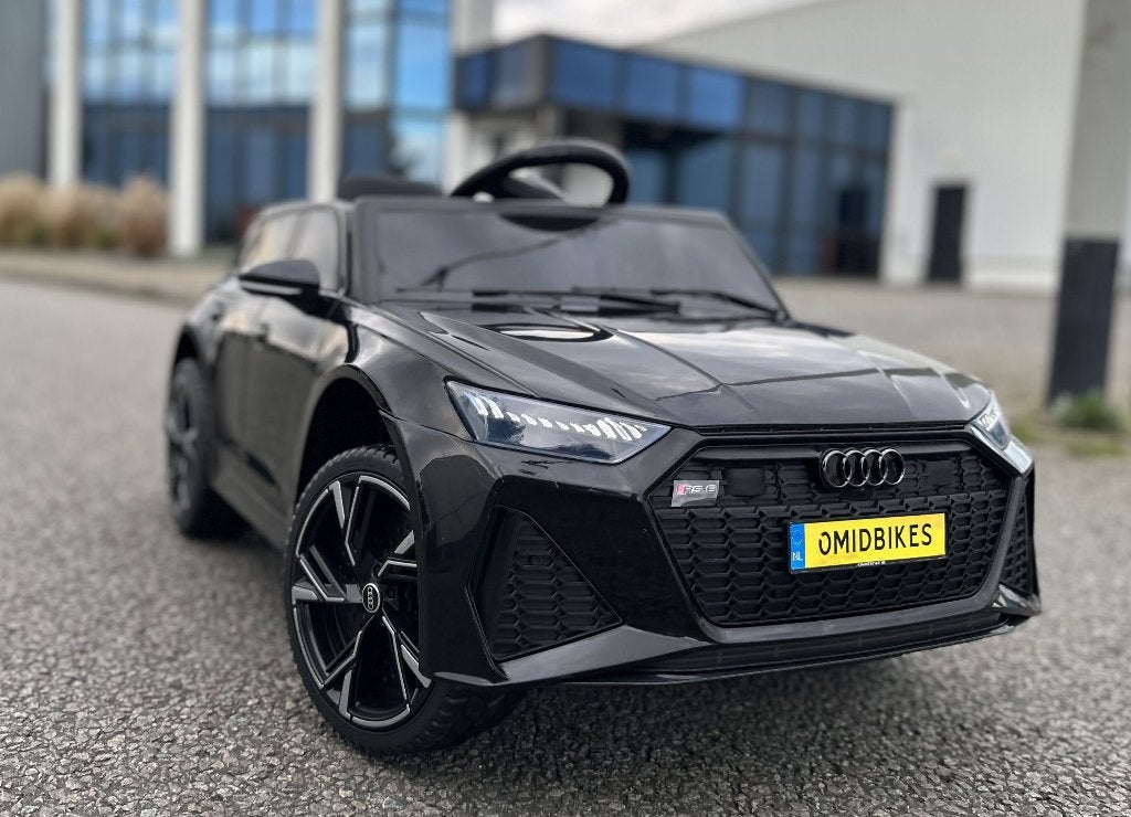Kinder Auto Audi RS6 12v wit RC - Leder - Rubberband NIEUW, Ophalen of Verzenden, Nieuw