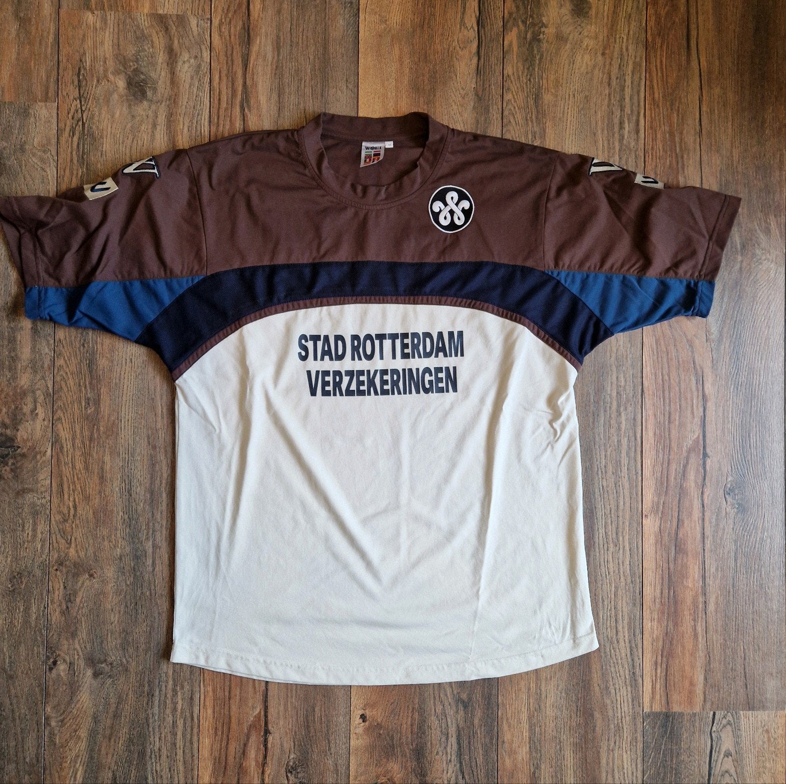 Feyenoord Rotterdam Woei shirt, Kleding | Heren, Sportkleding, Zo goed als nieuw, Voetbal, Maat 48/50 (M), Meerkleurig, Ophalen of Verzenden