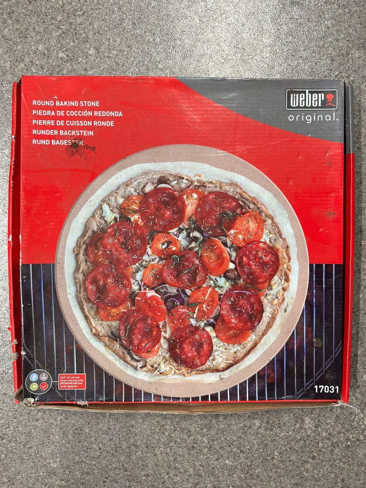 Weber pizzasteen 47 cm nieuw, Ophalen, Nieuw