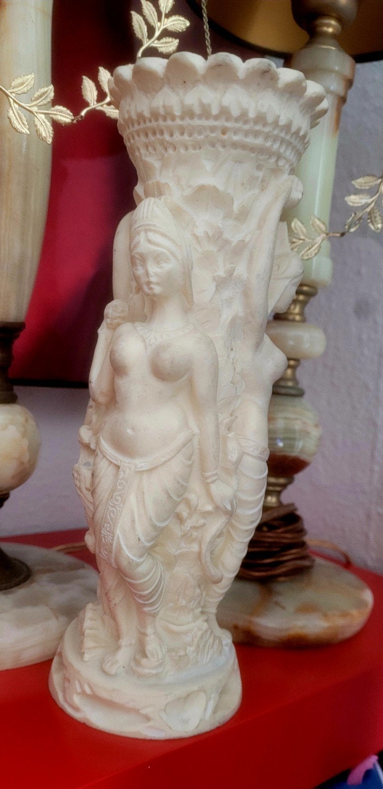 Decoratieve Vaas met Vrouwenfiguren - Antiek Stijl, Ophalen of Verzenden