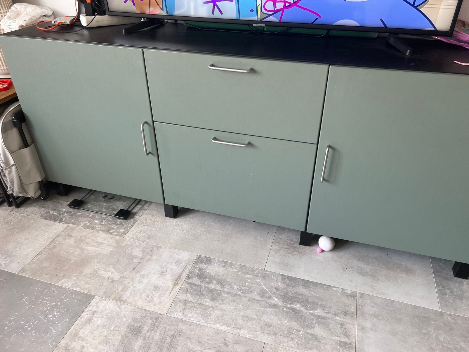 Ikea Besta kast 2 deurtjes en 2 lades, Huis en Inrichting, Kasten | Lockerkasten, Ophalen, Zo goed als nieuw