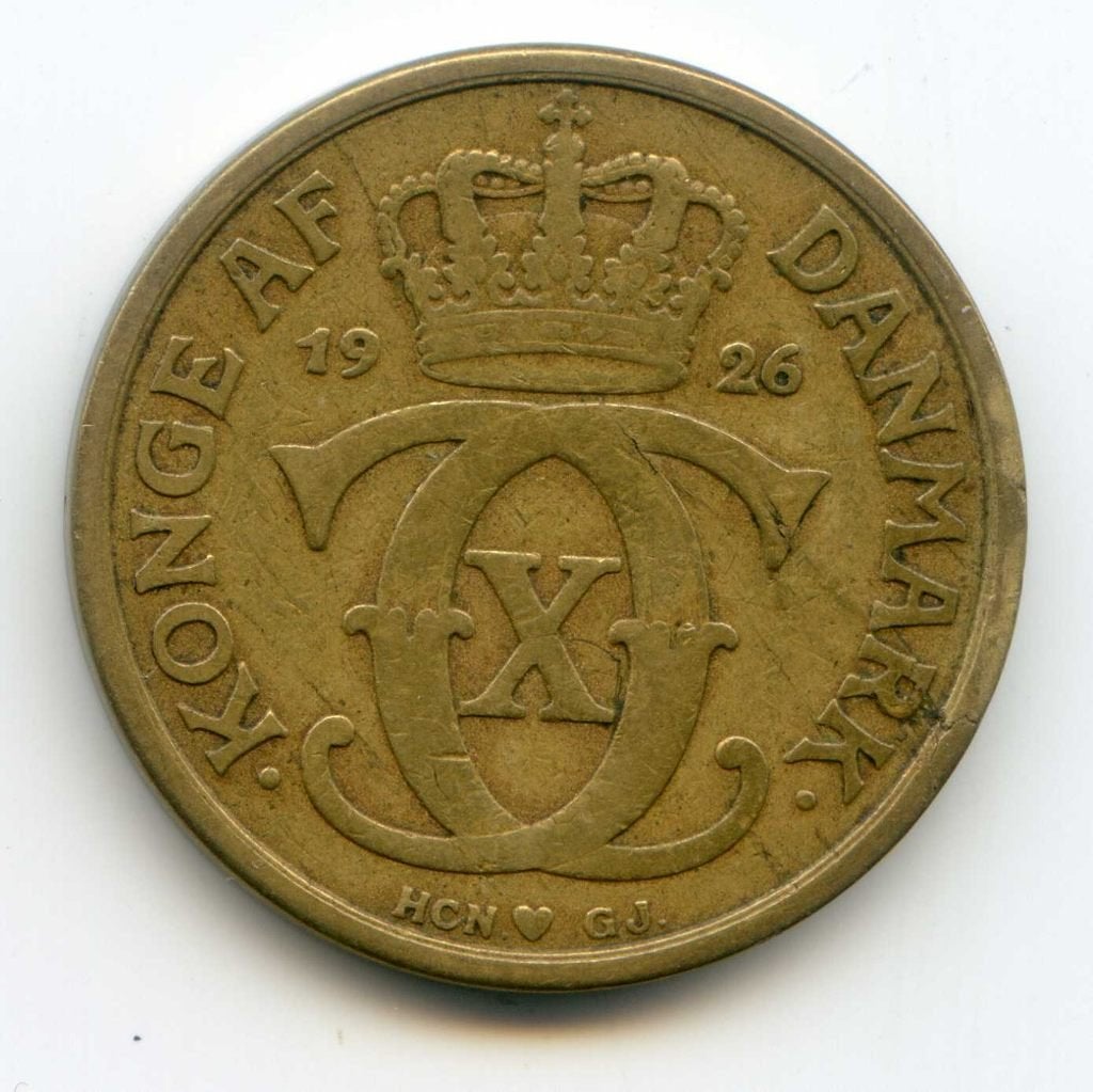 Denemarken 1 Krone 1926, Ophalen of Verzenden, Overige landen